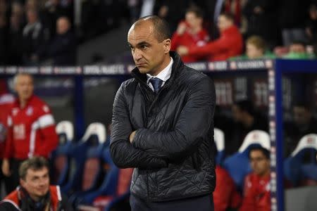 Football Soccer - Crystal Palace v Everton - Barclays Premier League - Selhurst Park - 13/4/16 Everton manager Roberto Martinez Reuters / Dylan Martinez