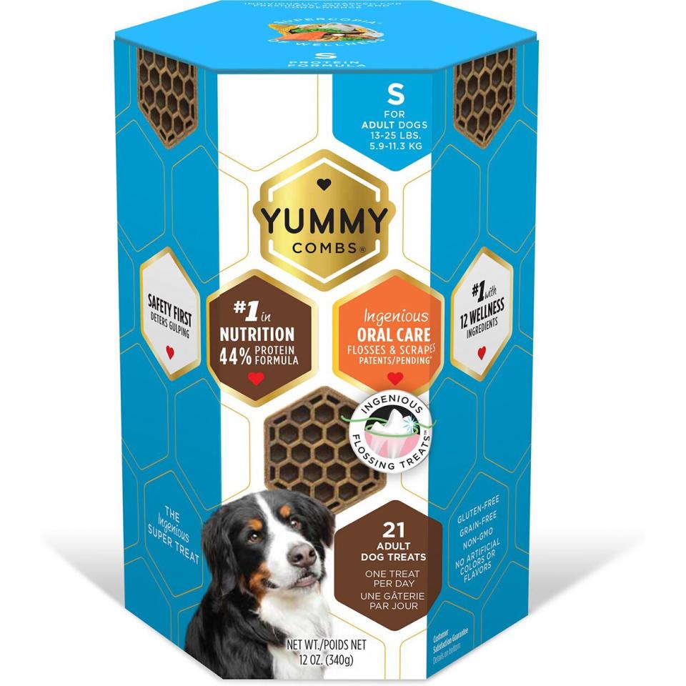 Yummy combs dog dental chews