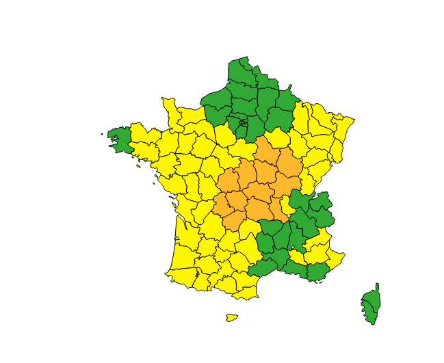 Météo France place 12 départements en vigilance orange aux orages ce mercredi 19 juin. 