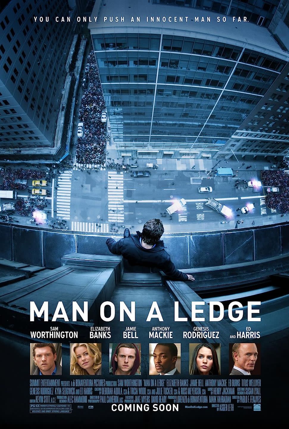 man on a ledge