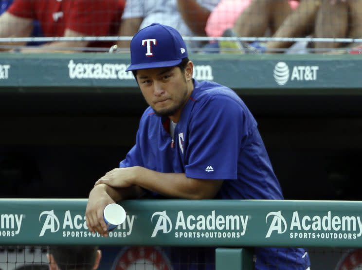 Yu Darvish puts the Dodgers in World Series-or-bust position. (AP)