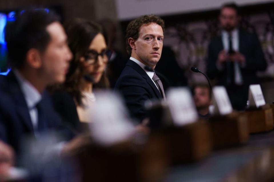 Mark Zuckerberg was the star witness at a high-profile Senate hearing in January. WILL OLIVER/EPA-EFE/Shutterstock