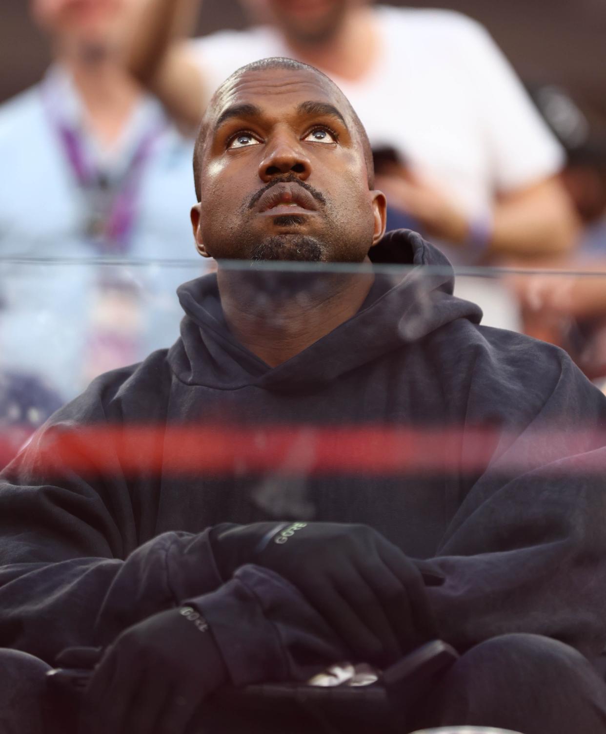 Recording artist Ye, formerly known as Kanye West, attended Super Bowl LVI.
