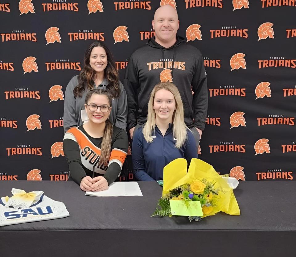 Solana Gonzalez will continue her academic and cheerleading careers with Spring Arbor next school year.