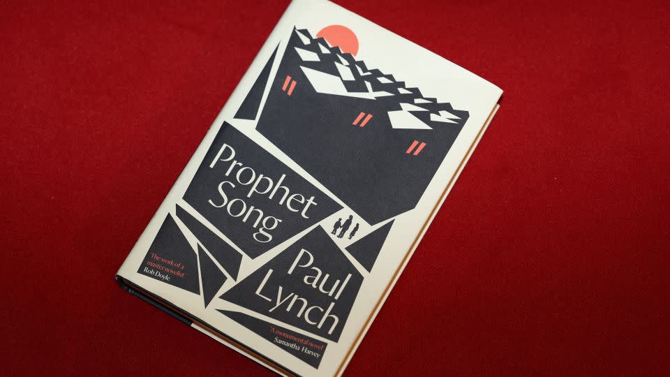 A copy of "Prophet Song" pictured prior to the Booker Prize award ceremony on Sunday. - Adrian Dennis/AFP/Getty Images