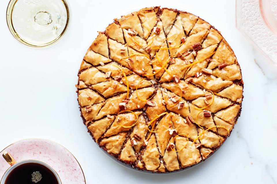 Pecan-Orange Baklava Pie