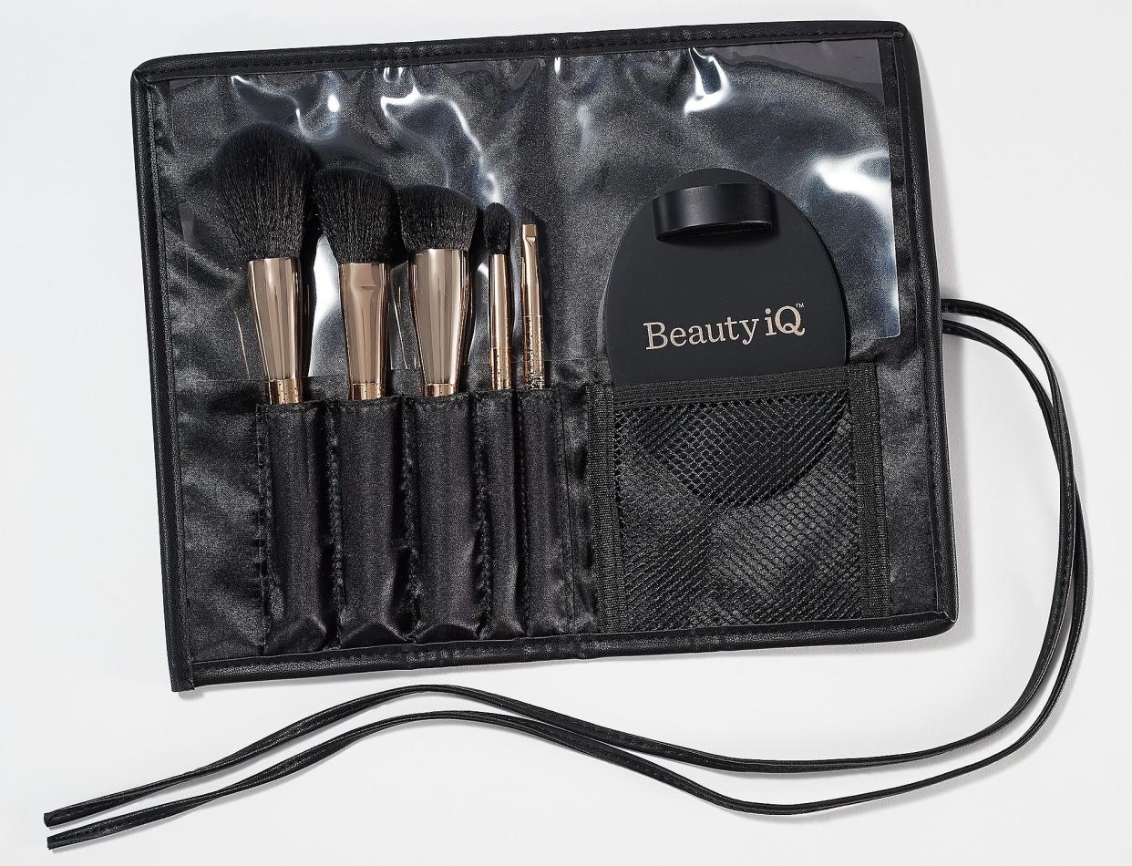 This Beauty iQ 6-Piece Essential Brush and Tool Collection is more than half price! (Photo: QVC)