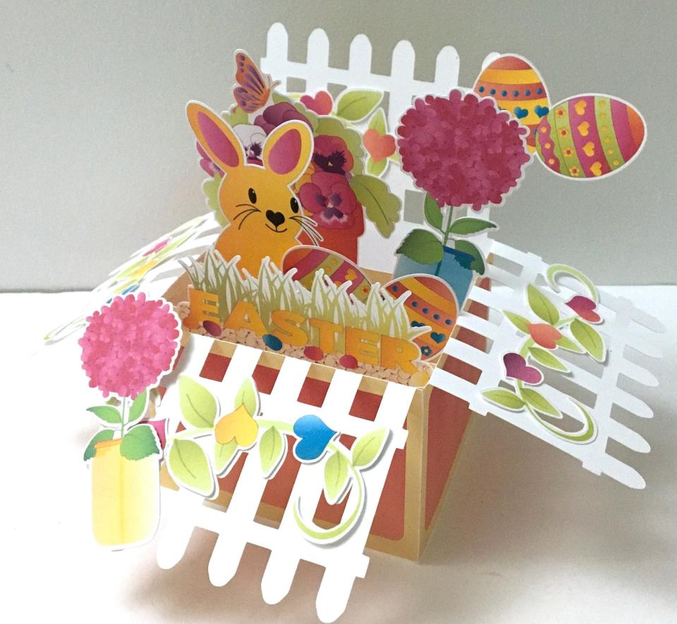 Easter Bunny Pop Up Box Card. Image via Etsy.