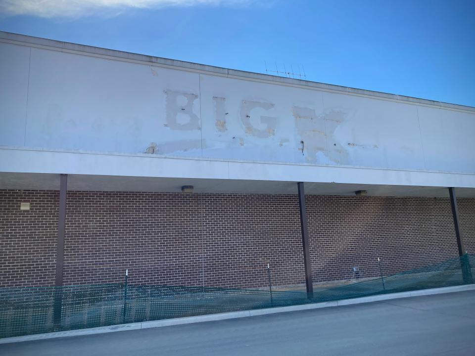 The former Kmart at The Grove at Newark on Thursday, March 16, 2023. The building will soon be home to a new location of Lewes' Lefty's Alley and Eats, an elevated bowling alley and entertaniment center .