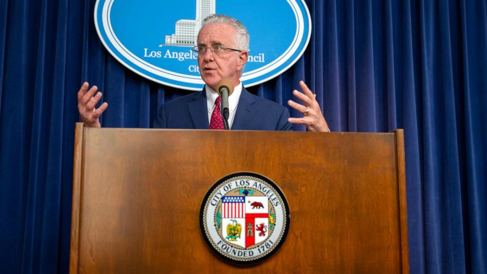 PHOTO: L.A. City Council President Paul Krekorian during a press conference at city hall  in Los Angeles, on June 7, 2024. (Hans Gutknecht/Los Angeles Daily News via MediaNews Group via Getty Images)