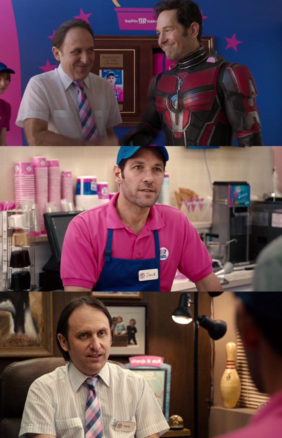 Dale and Scott Lang in "Ant-Man and the Wasp: Quantumania" and "Ant-Man."