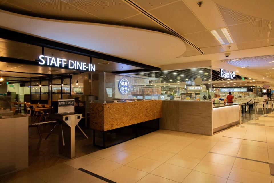 Dedicated rest and dining for airport staff at Changi Airport T3. (PHOTO: Changi Airport Group)