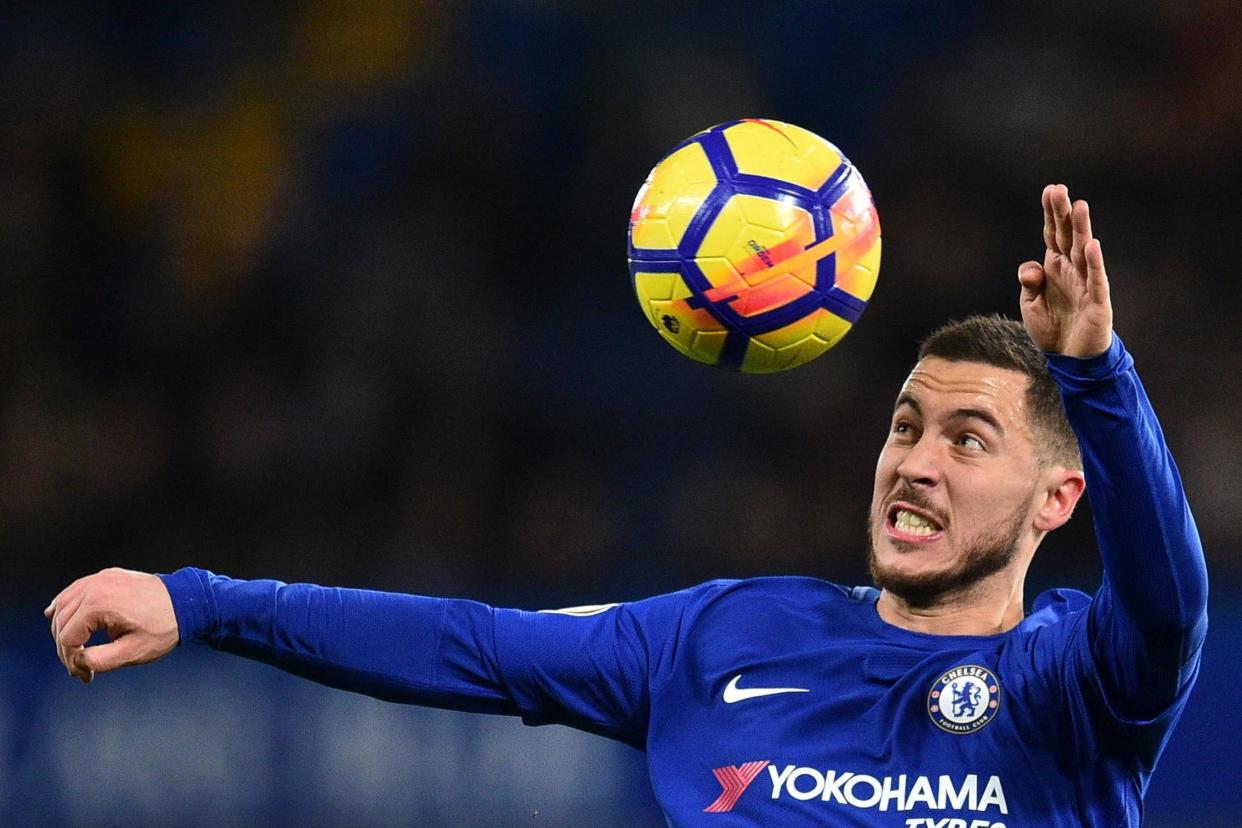 Star man: Conte might have more succes with Hazard out wide: AFP/Getty Images