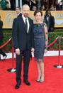 Bryan Cranston and Robin Dearden arrive at the 19th Annual Screen Actors Guild Awards at the Shrine Auditorium in Los Angeles, CA on January 27, 2013.