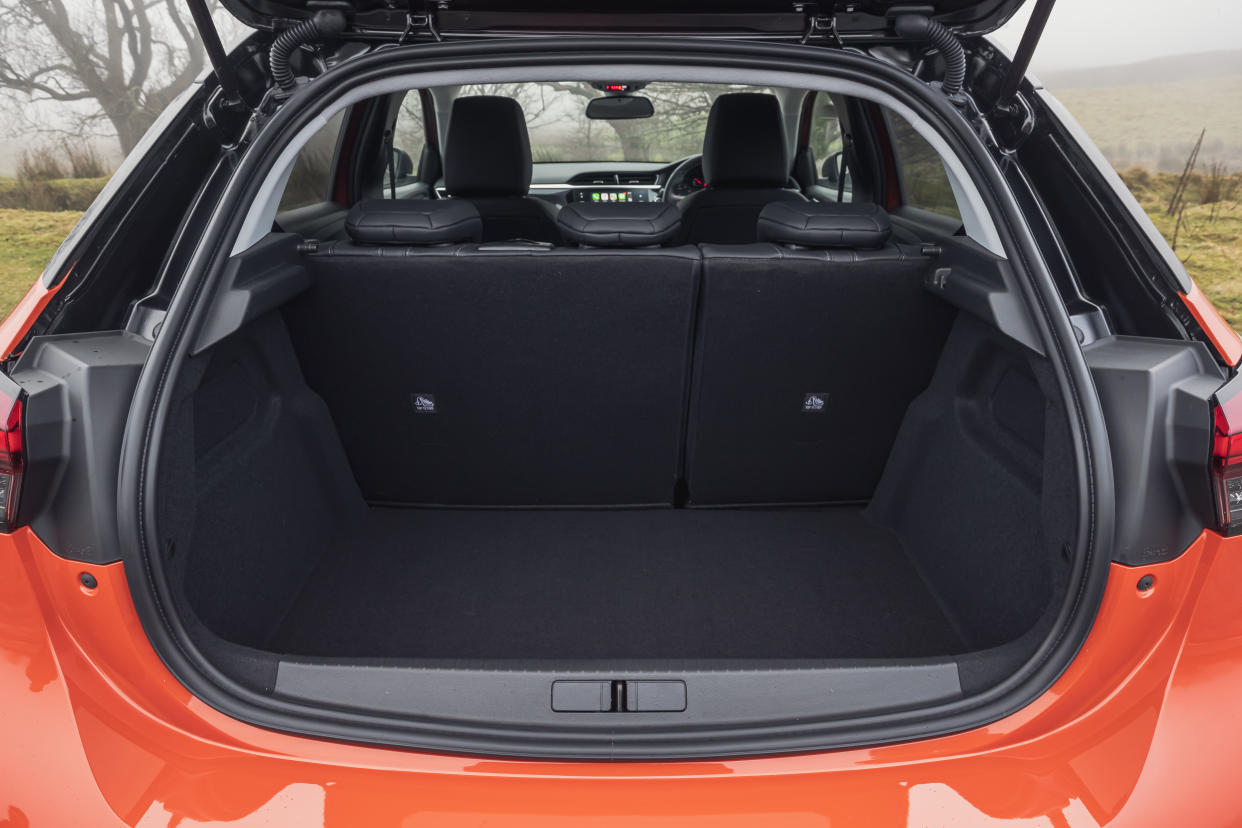 There's plenty of boot space available with the Corsa