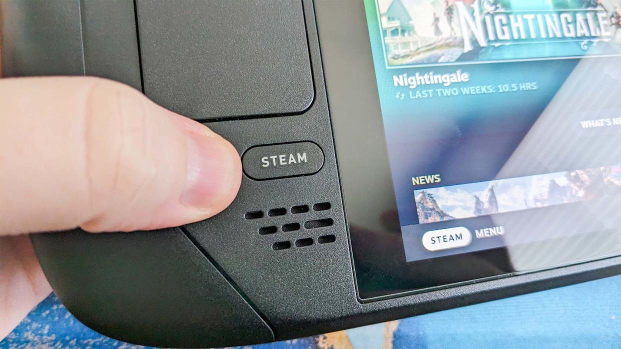  Steam Deck Steam button. . 