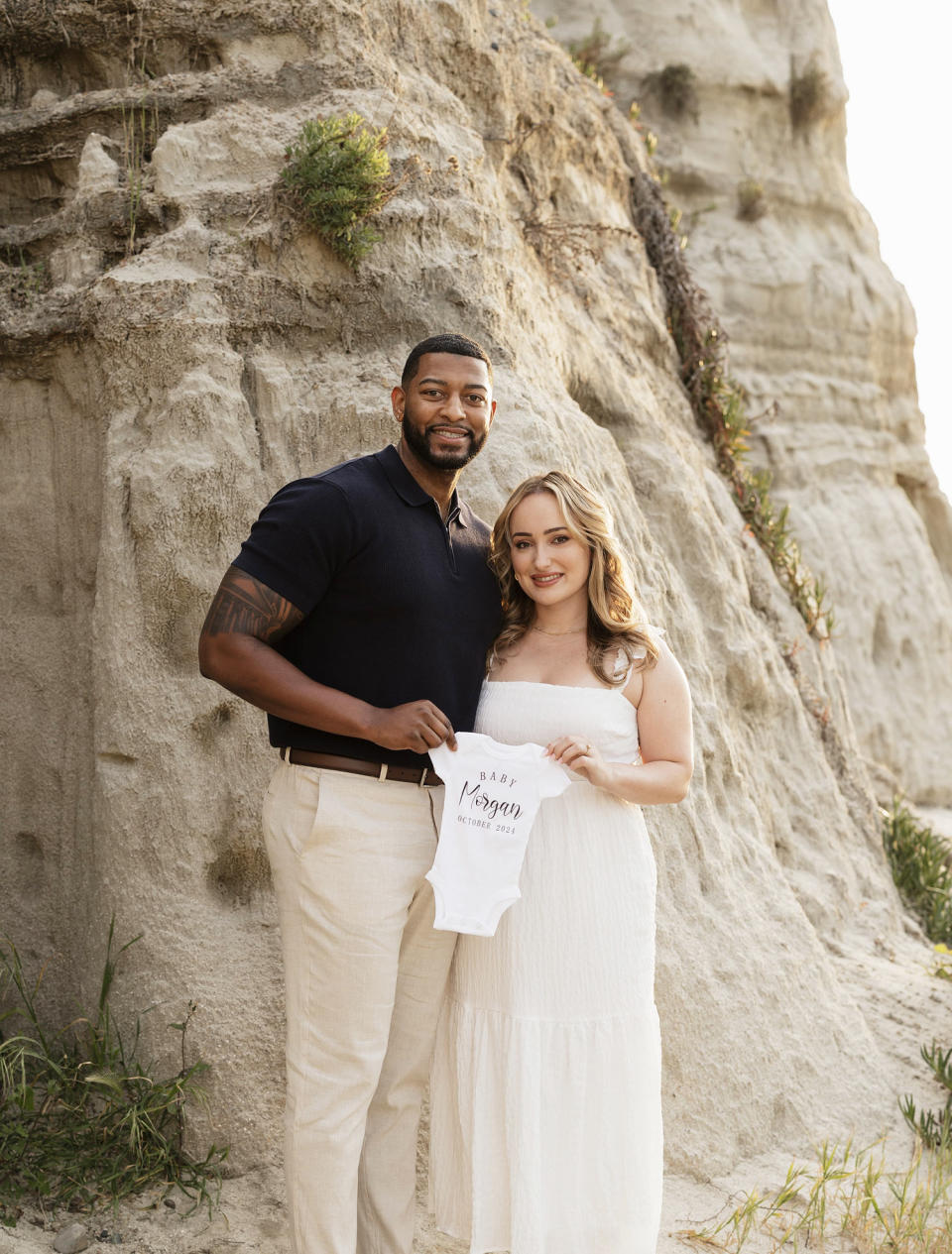 Darien and Golda Morgan are expecting a girl, and Darien's parents could not be more excited. (Courtesy Jackie Tran Photo)