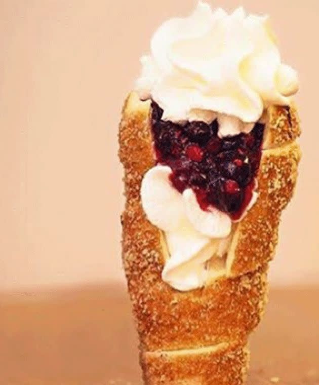 Chimney Berry: Whipped cream, strawberries and wild berries. Photo: Instagram