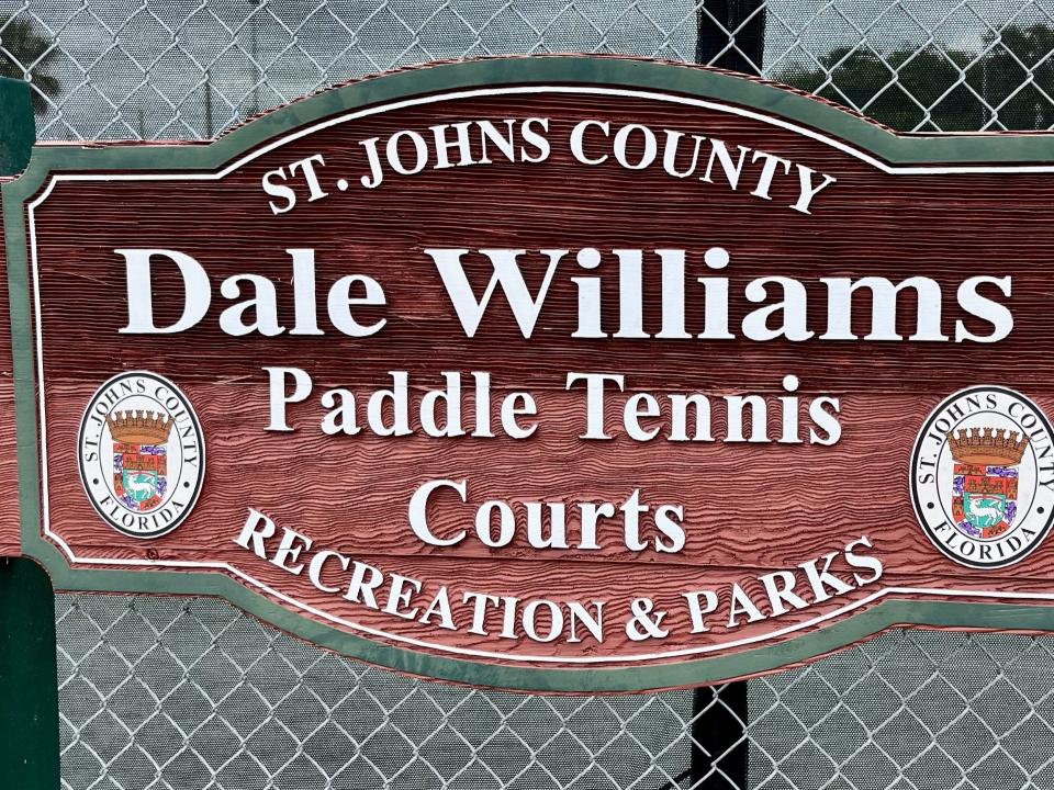 The paddle tennis courts at Ron Parker Park at St. Augustine Beach are named in honor of the longtime recreation department head who championed the sport in St. Johns County.