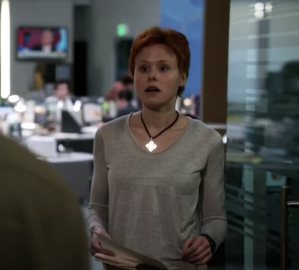 Alison Pill with a horrible pixie cut