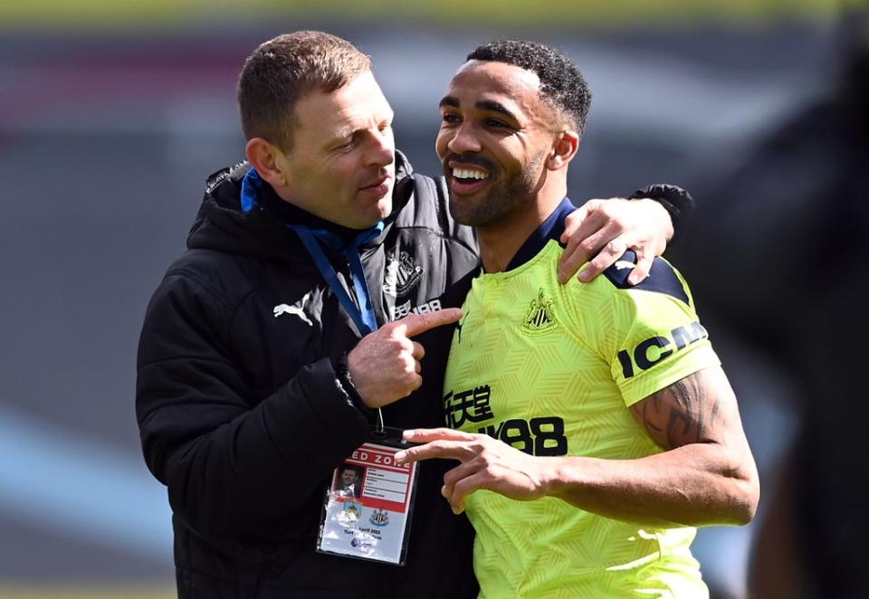 Newcastle interim manager Graeme Jones (left) is hoping the players can produce a galvanised display in his first match at the helm (Stu Forster/PA) (PA Archive)