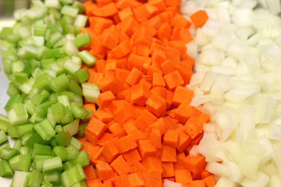 PHOTO: Celery, Carrots and Onions are chopped in an undated stock image. (Skashkin/STOCK IMAGE/Skashkin/Getty Images)