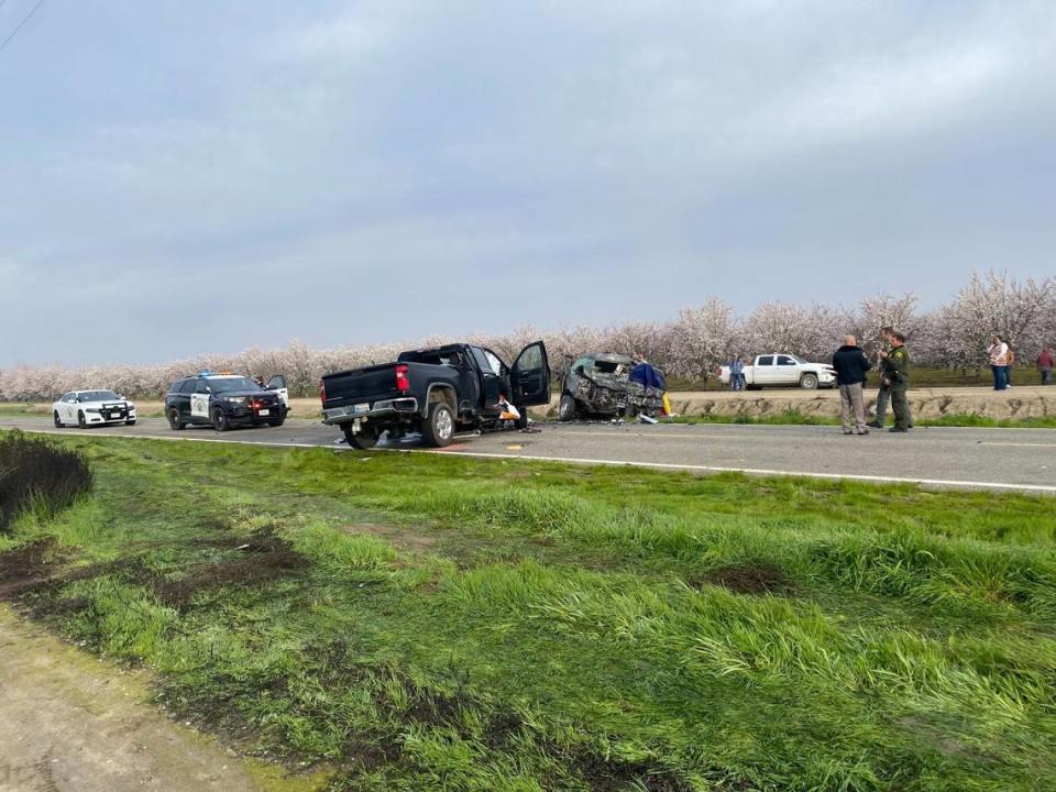 Eight people were killed in a crash Friday, Feb. 23, 2024, in Madera County, according to the California Highway Patrol.