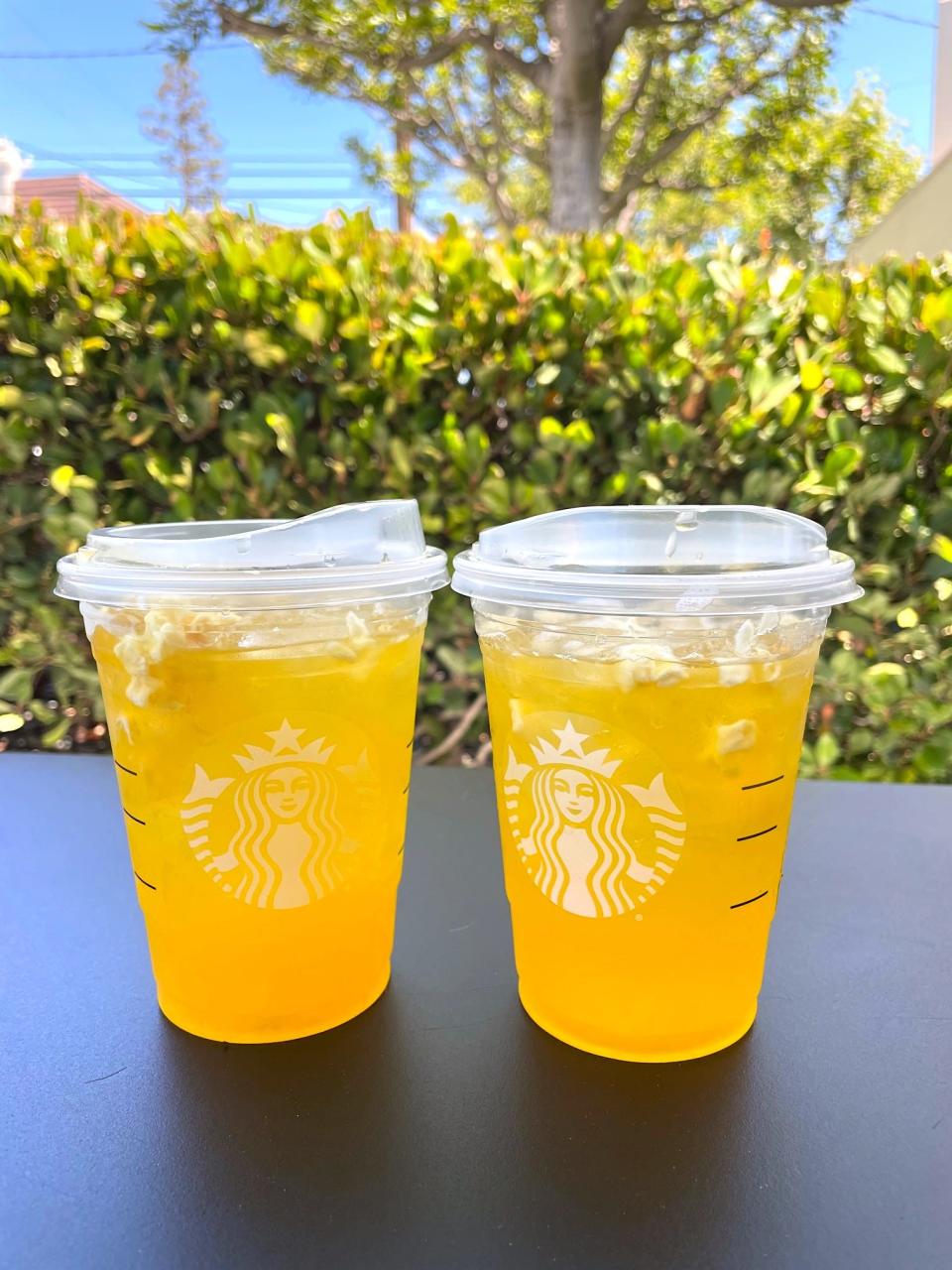 Starbucks Pineapple Passionfruit drinks