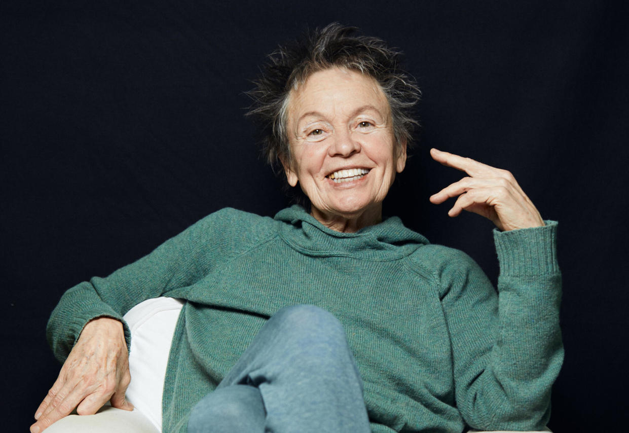 <span>A new Laurie Anderson exhibition, I’ll Be Your Mirror, has just opened in at the Adelaide festival.</span><span>Photograph: Stephanie Diani</span>