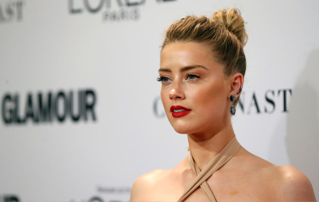 Actor Amber Heard poses at the Glamour Women of the Year Awards in Los Angeles, California, U.S., November 14, 2016. REUTERS/Mario Anzuoni