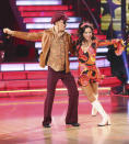 Andy Dick and Sharna Burgess perform on "Dancing With the Stars."