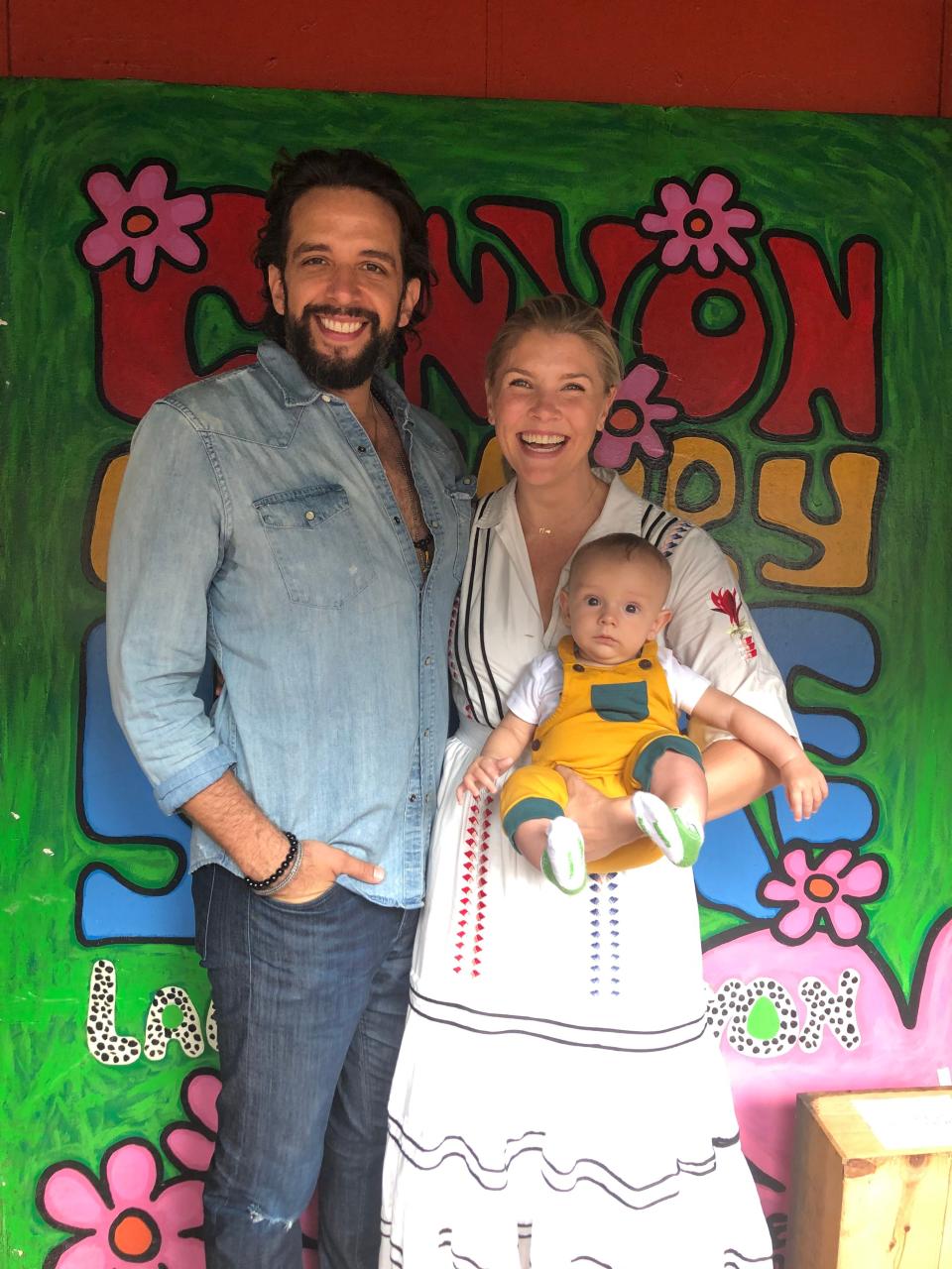 Amanda Kloots with husband Nick Cordero and son Elvis.