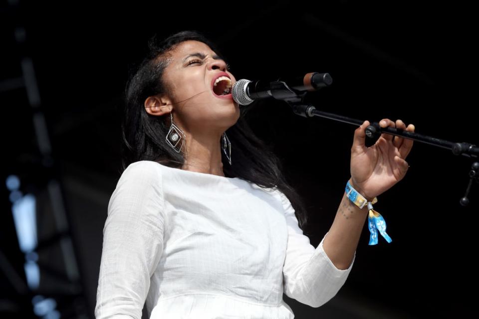 <div class="inline-image__caption"><p>Adia Victoria performs onstage during day 2 of the 2019 Pilgrimage Music & Cultural Festival on September 22, 2019, in Franklin, Tennessee. </p></div> <div class="inline-image__credit">Terry Wyatt/Getty</div>