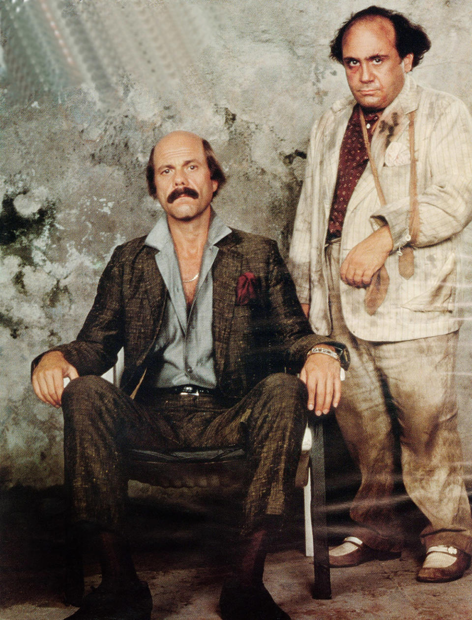 Romancing the Stone from left Zack Norman, Danny DeVito, 1984