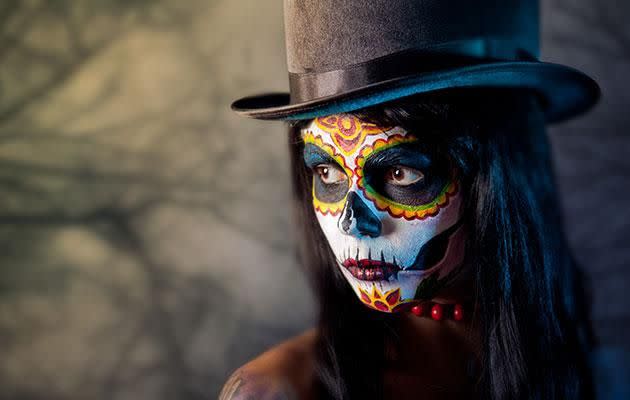 Halloween make-up can be dangerous if you don't know how to use it right. Photo: Getty