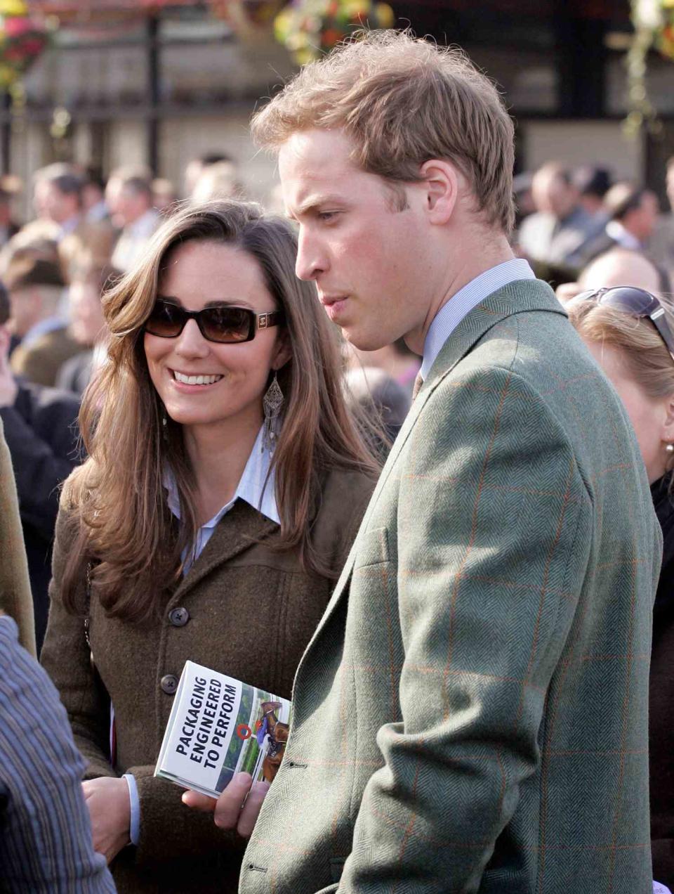 Kate Middleton and Prince William attend day 1 of the Cheltenham Horse Racing Festival on March 13, 2007 in Cheltenham, England