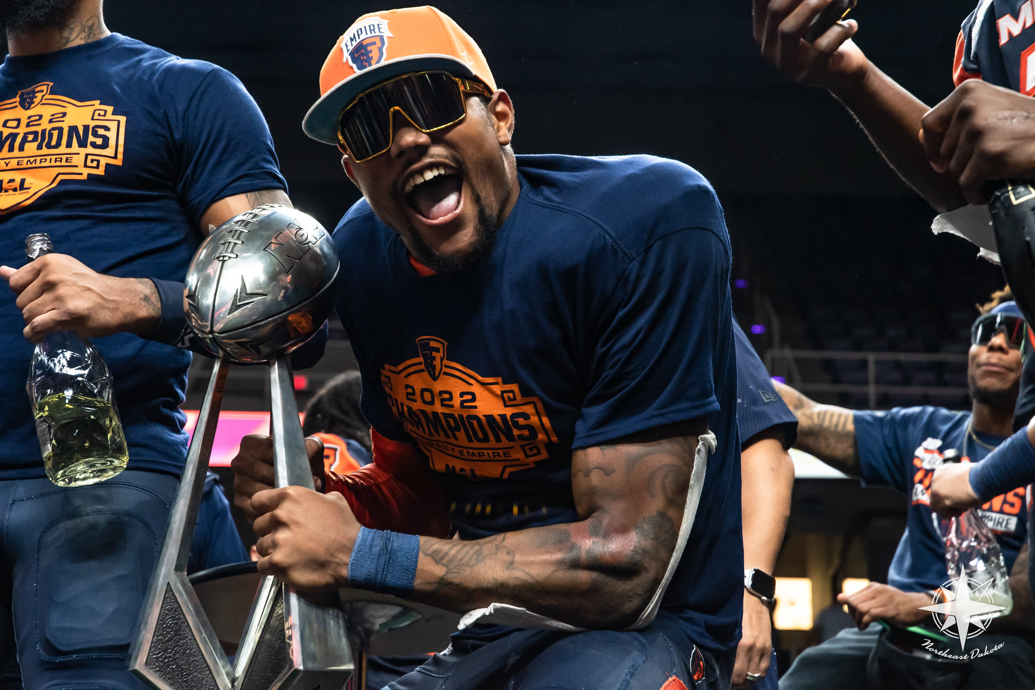The Albany Empire celebrated a second straight championship in 2022. (Courtesy of Ben Nelson / Albany Empire)