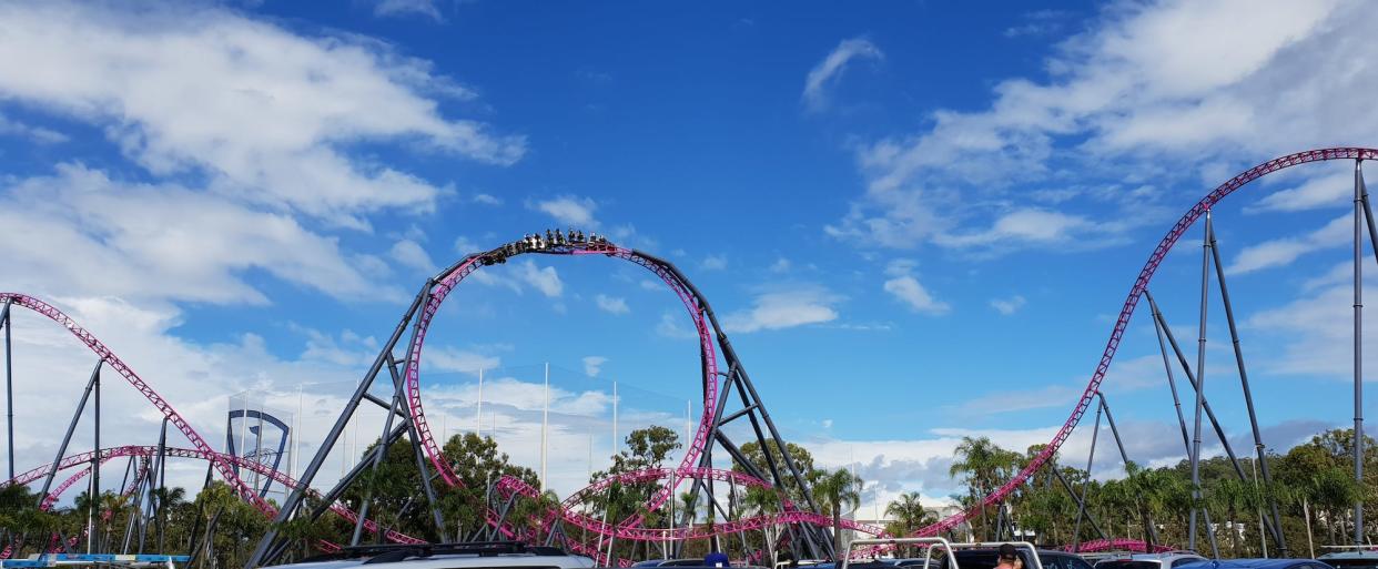 DC Rivals HyperCoaster at Warner Bros. Movie World, Australia.