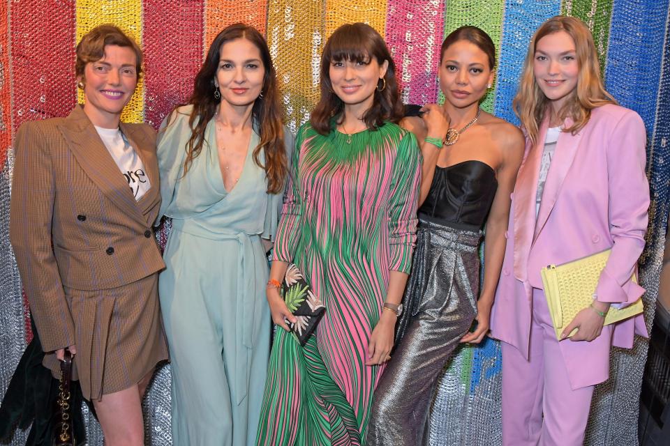 Camilla Rutherford, Yasmin Mills, Jasmine Hemsley, Emma Weymouth and Arizona Muse (Dave Benett/Getty Images for BOT)