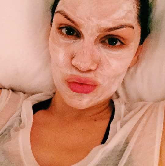 Jessie J’s Face Mask Selfie