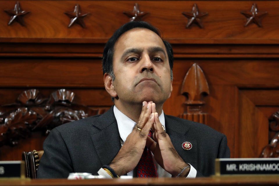 Rep. Raja Krishnamoorthi on Capitol Hill last year. (Jacquelyn Martin/Getty Images)