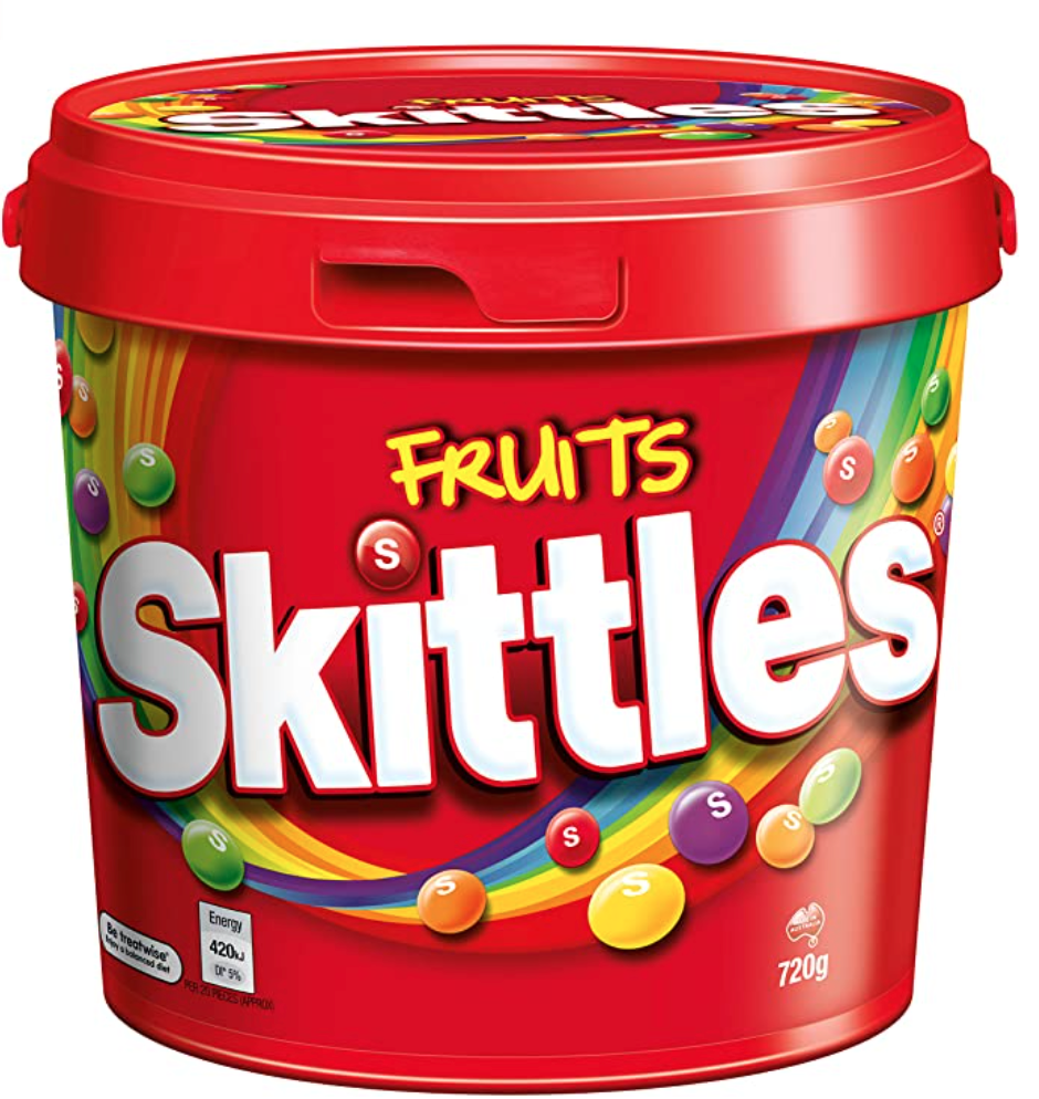Skittles Fruit Party Bucket, 720g