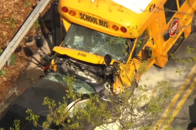 NBC News/Youtube Scene of New York school bus crash