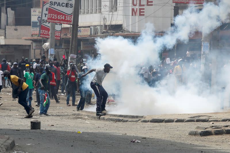 Anti-government protests against the imposition of tax hikes by the government in Nairobi