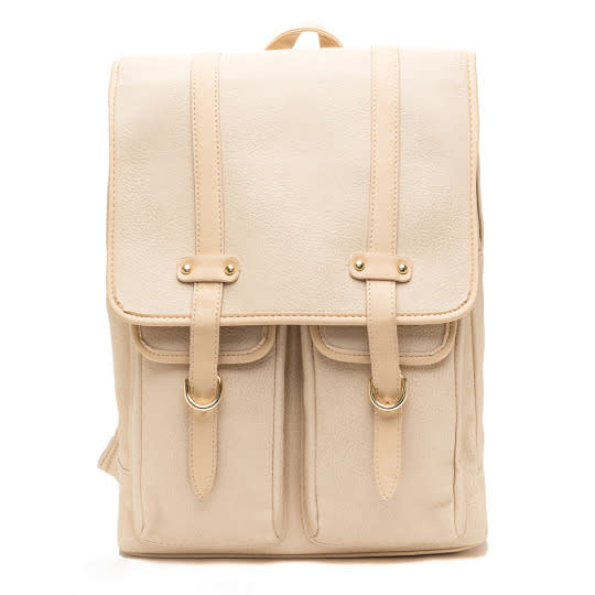 Pocket Full Leather Backpack, GoJane, $46