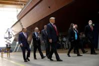 U.S. President Trump visits Fincantieri Marinette Marine in Marinette, Wisconsin