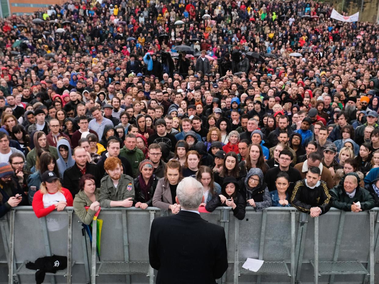 Jeremy Corbyn says Labour is the party ‘for the many, not the few’. The HEPI/YouthSight survey will, for the most part, be music to his ears: Getty