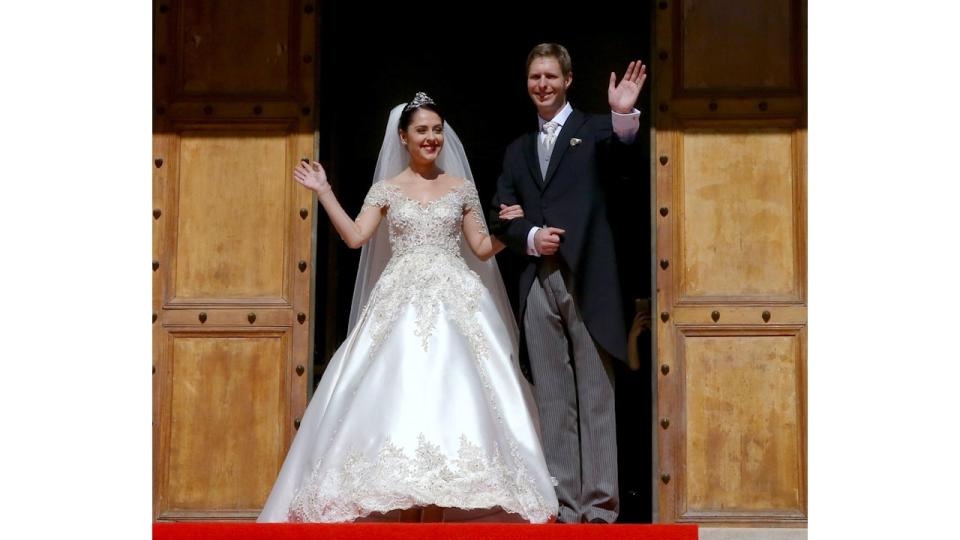 Crown Prince Leka married Elia Zaharia in 2016