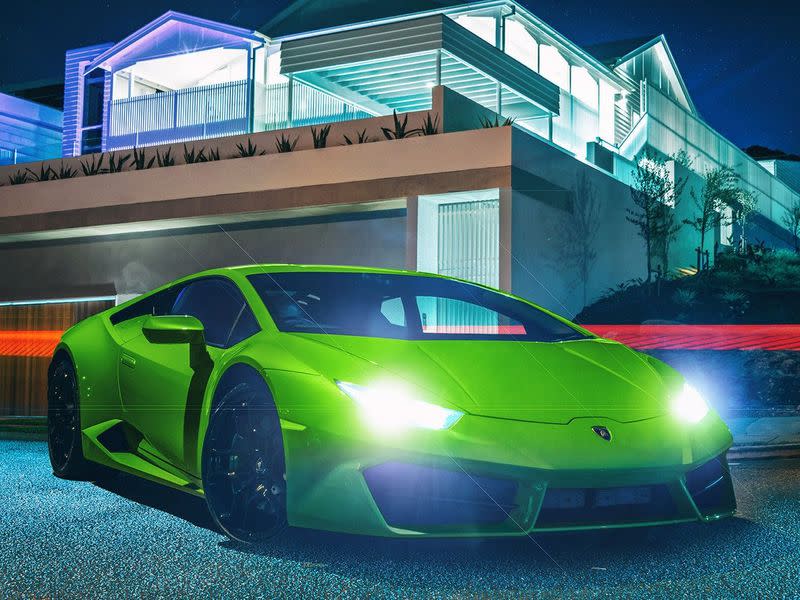 La Lambo in omaggio (foto: realestate.com.au)