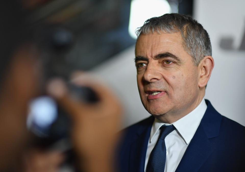 British actor/comedian Rowan Atkinson arrives for the special screening of "Johnny English Strikes Again" at AMC Lincoln Square in New York on October 23, 2018. (Photo by Angela Weiss / AFP)        (Photo credit should read ANGELA WEISS/AFP/Getty Images)